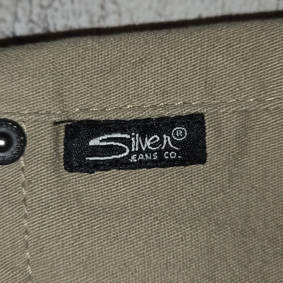 Silver Jeans Co. Skinny Fit Stretch Twill Chino Pants Khaki Size 32 × 32 NWOT - Picture 8 of 12